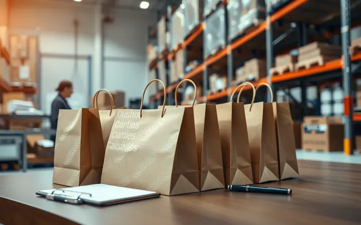 成品礼品与定制包装整齐存放