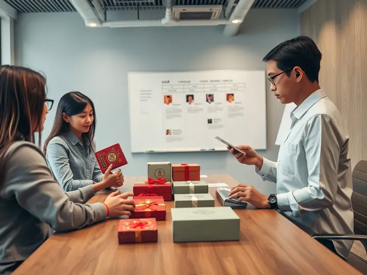 企业HR与准英沟通节日福利方案